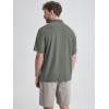 imageODODOS Mens Performance Polo  Stratum Tech Short Sleeve Golf TShirts Ultra Soft Moisture Wicking UPF 50 Casual TopsSmoke Heather