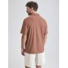 imageODODOS Mens Performance Polo  Stratum Tech Short Sleeve Golf TShirts Ultra Soft Moisture Wicking UPF 50 Casual TopsTamarind Heather
