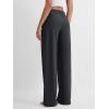 imageODODOS Womens Straight Leg Pants Ultra Soft Stratum Tech Relaxed Casual Pajama Lounge Pants with Pockets29 InseamBlack Heather