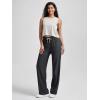 imageODODOS Womens Straight Leg Pants Ultra Soft Stratum Tech Relaxed Casual Pajama Lounge Pants with Pockets29 InseamBlack Heather