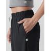 imageODODOS Womens Straight Leg Pants Ultra Soft Stratum Tech Relaxed Casual Pajama Lounge Pants with Pockets29 InseamBlack Heather