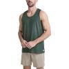 imageODODOS Mens Performance Tank  Stratum Tech Tee Ultra Soft Moisture Wicking UPF 50 Sleeveless Shirts The Ascent SeriesAspen Heather