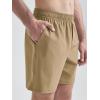 imageODODOS Mens Athletic Shorts with Pockets 5quot  7quot  9quot Inseam Quick Dry Lightweight Workout Gym Running ShortsTan