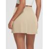 imageODODOS Womenss High Waist Tennis Skirts Cloud Feeling Builtin Shorts Athletic Golf Casual Skorts with PocketsBeige