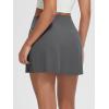 imageODODOS Womenss High Waist Tennis Skirts Cloud Feeling Builtin Shorts Athletic Golf Casual Skorts with PocketsCharcoal