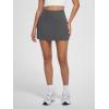 imageODODOS Womenss High Waist Tennis Skirts Cloud Feeling Builtin Shorts Athletic Golf Casual Skorts with PocketsCharcoal