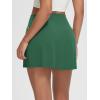 imageODODOS Womenss High Waist Tennis Skirts Cloud Feeling Builtin Shorts Athletic Golf Casual Skorts with PocketsDark Green