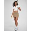 imageODODOS Womenss High Waist Tennis Skirts Cloud Feeling Builtin Shorts Athletic Golf Casual Skorts with PocketsLight Brown