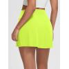 imageODODOS Womenss High Waist Tennis Skirts Cloud Feeling Builtin Shorts Athletic Golf Casual Skorts with PocketsNeon Green
