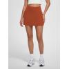 imageODODOS Womenss High Waist Tennis Skirts Cloud Feeling Builtin Shorts Athletic Golf Casual Skorts with PocketsOrange Rust