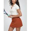 imageODODOS Womenss High Waist Tennis Skirts Cloud Feeling Builtin Shorts Athletic Golf Casual Skorts with PocketsOrange Rust