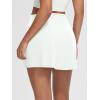 imageODODOS Womenss High Waist Tennis Skirts Cloud Feeling Builtin Shorts Athletic Golf Casual Skorts with PocketsPorcelain White