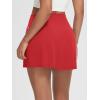 imageODODOS Womenss High Waist Tennis Skirts Cloud Feeling Builtin Shorts Athletic Golf Casual Skorts with PocketsRed