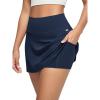 imageODODOS Womenss High Waist Tennis Skirts Cloud Feeling Builtin Shorts Athletic Golf Casual Skorts with PocketsNavy