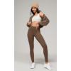 imageODODOS Buttery Soft Lounge Yoga Leggings for Women 23quot  25quot 28quot High Waist Yoga PantsBrunette