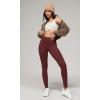 imageODODOS Buttery Soft Lounge Yoga Leggings for Women 23quot  25quot 28quot High Waist Yoga PantsBurgundy