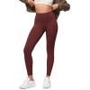 imageODODOS Buttery Soft Lounge Yoga Leggings for Women 23quot  25quot 28quot High Waist Yoga PantsBurgundy