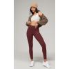 imageODODOS Buttery Soft Lounge Yoga Leggings for Women 23quot  25quot 28quot High Waist Yoga PantsBurgundy