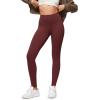 imageODODOS Buttery Soft Lounge Yoga Leggings for Women 23quot  25quot 28quot High Waist Yoga PantsBurgundy