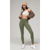 imageODODOS Buttery Soft Lounge Yoga Leggings for Women 23quot  25quot 28quot High Waist Yoga PantsDark Olive