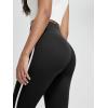 imageODODOS Buttery Soft Lounge Yoga Leggings for Women 23quot  25quot 28quot High Waist Yoga PantsPiping Black