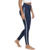 imageODODOS Buttery Soft Lounge Yoga Leggings for Women 23quot  25quot 28quot High Waist Yoga PantsPiping Navy