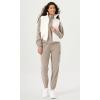 imageODODOS Cargo Jogger Pants for Women Purevibe Cotton Mid Waist Track Cuff Lounge Sweatpant with PocketsPlaza Taupe