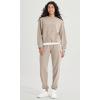 imageODODOS Cargo Jogger Pants for Women Purevibe Cotton Mid Waist Track Cuff Lounge Sweatpant with PocketsPlaza Taupe