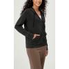 imageODODOS Womens Modal Soft FullZip Hoodies Casual Relaxed Fall Outfit Hooded Jacket with PocketsBlack