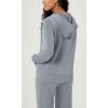 imageODODOS Womens Modal Soft FullZip Hoodies Casual Relaxed Fall Outfit Hooded Jacket with PocketsGrey Blue