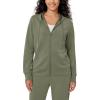 imageODODOS Womens Modal Soft FullZip Hoodies Casual Relaxed Fall Outfit Hooded Jacket with PocketsDark Sage
