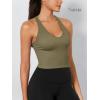 imageODODOS 3Pack Seamless Racerback Crop Tank for Women Ribbed Knit Soft Crop TopsBlacknutriawhite