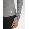 imageODODOS Womens Long Sleeve TShirt  Ultra Soft Stratum Tech Performance Top UPF 50 Breathable Crew Neck PulloverGrey Heather