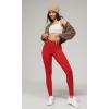 imageODODOS Buttery Soft Lounge Yoga Leggings for Women 23quot  25quot 28quot High Waist Yoga PantsRed