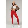 imageODODOS Buttery Soft Lounge Yoga Leggings for Women 23quot  25quot 28quot High Waist Yoga PantsRed