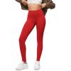 imageODODOS Buttery Soft Lounge Yoga Leggings for Women 23quot  25quot 28quot High Waist Yoga PantsRed
