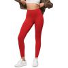 imageODODOS Buttery Soft Lounge Yoga Leggings for Women 23quot  25quot 28quot High Waist Yoga PantsRed