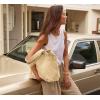 imageODODOS 29L Oversized Canvas Tote Bag Large Capacity Open Top Shoulder Bags for Gym Workout Shopping Beach TravelSoybean