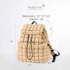 imageODODOS Quilted Backpack 20 for Women Lightweight Puffer Hiker Pack Drawstring Padding Travel Gym Bag BlackBeige