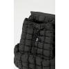 imageODODOS Quilted Backpack 20 for Women Lightweight Puffer Hiker Pack Drawstring Padding Travel Gym Bag BlackBlack