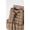 imageODODOS Quilted Backpack 20 for Women Lightweight Puffer Hiker Pack Drawstring Padding Travel Gym Bag BlackBrown