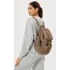 imageODODOS Quilted Backpack 20 for Women Lightweight Puffer Hiker Pack Drawstring Padding Travel Gym Bag BlackBrown