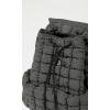 imageODODOS Quilted Backpack 20 for Women Lightweight Puffer Hiker Pack Drawstring Padding Travel Gym Bag BlackCharcoal