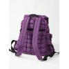 imageODODOS Quilted Backpack 20 for Women Lightweight Puffer Hiker Pack Drawstring Padding Travel Gym Bag BlackDeep Purple