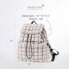 imageODODOS Quilted Backpack 20 for Women Lightweight Puffer Hiker Pack Drawstring Padding Travel Gym Bag BlackLight Gray