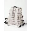 imageODODOS Quilted Backpack 20 for Women Lightweight Puffer Hiker Pack Drawstring Padding Travel Gym Bag BlackLight Gray