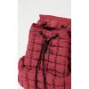 imageODODOS Quilted Backpack 20 for Women Lightweight Puffer Hiker Pack Drawstring Padding Travel Gym Bag BlackTrue Red