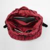 imageODODOS Quilted Backpack 20 for Women Lightweight Puffer Hiker Pack Drawstring Padding Travel Gym Bag BlackTrue Red