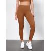 imageODODOS Tummy Control Compression Leggings for Women 25quot  28quot High Waist Workout Running Yoga PantsCaramel