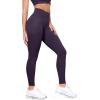 imageODODOS Tummy Control Compression Leggings for Women 25quot  28quot High Waist Workout Running Yoga PantsDark Purple